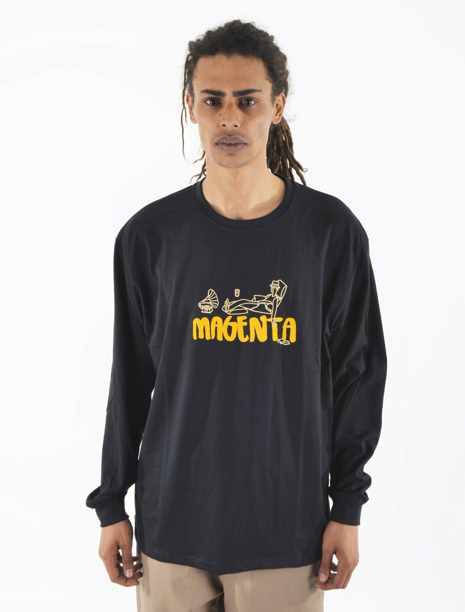 Magenta Dreamer Long Sleeve Black