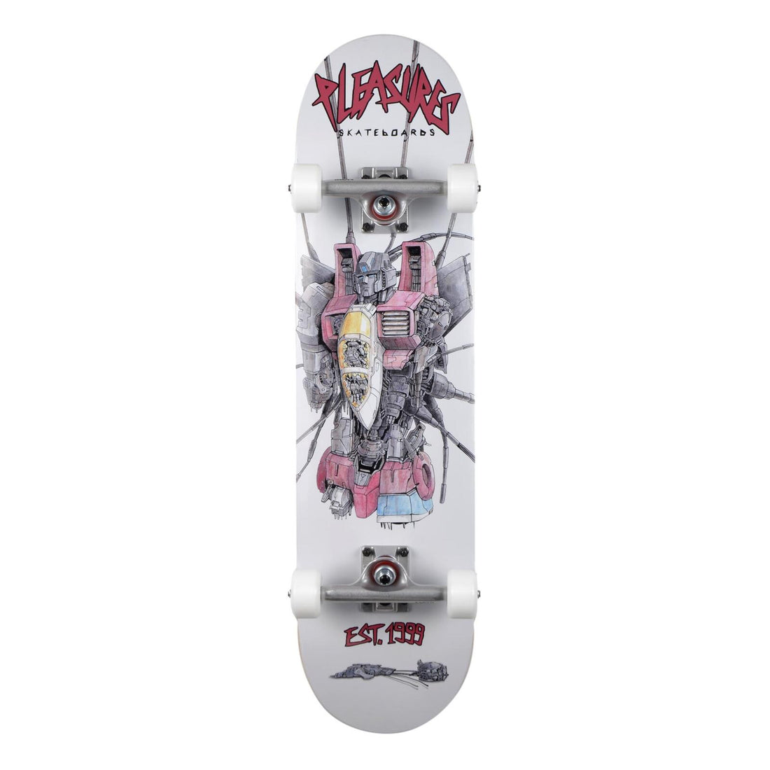 Pleasures skateboards completo Robotika War pro