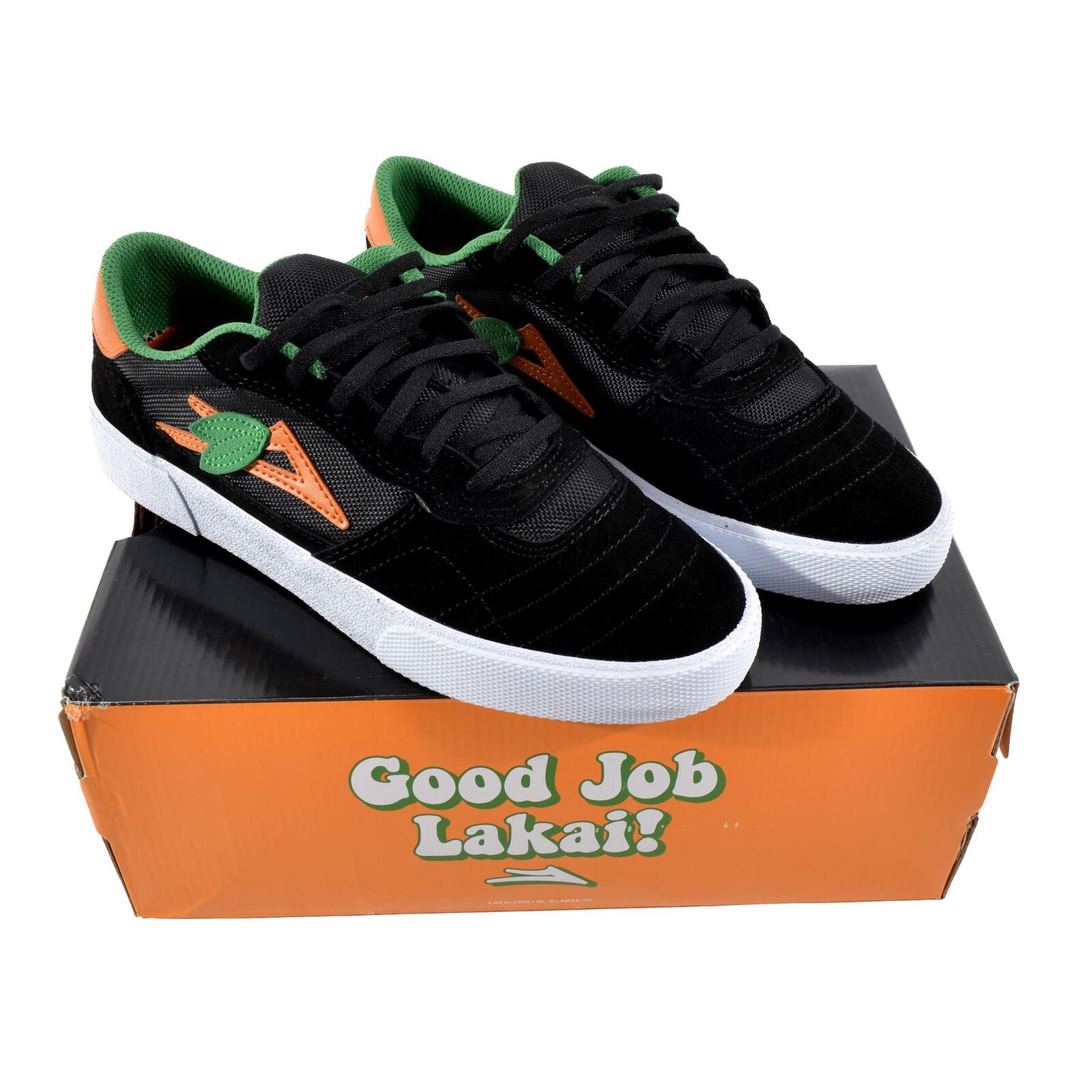 Lakai Cambridge Black Orange Suede