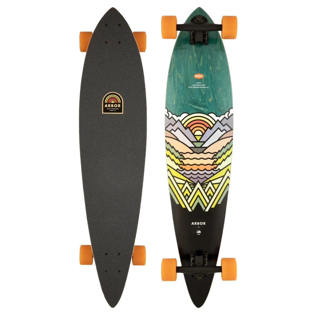 Arbor Artist Fish Pintail 37“ Longboard