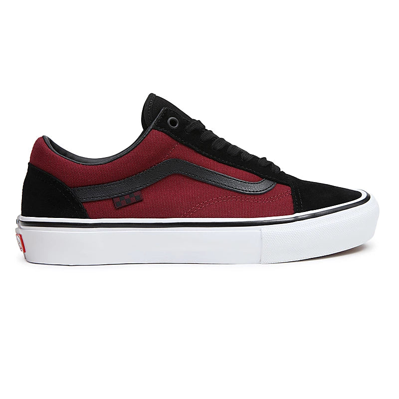 vans old skool red black