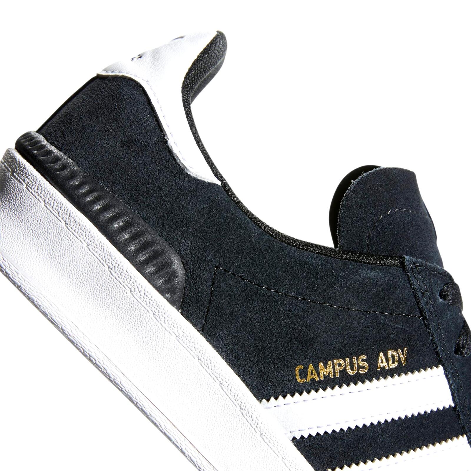 adidas campus adv black white