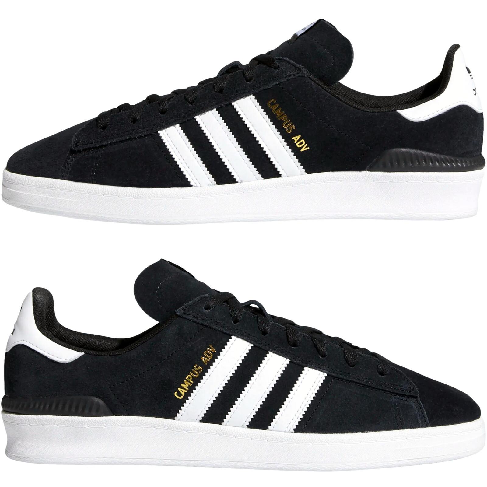 adidas campus adv black white