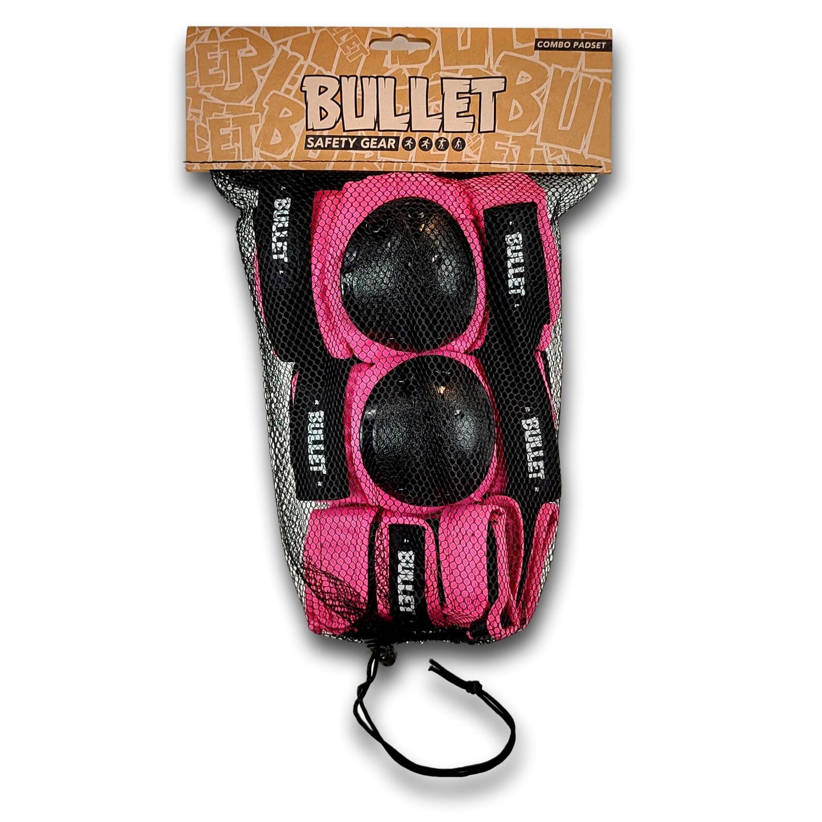 BULLET SAFETY GEAR PINK COMBO PADSET JR