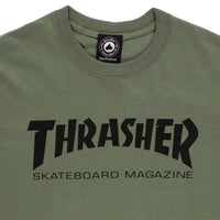 thrasher maglietta uomo verde