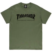 thrasher maglietta uomo verde