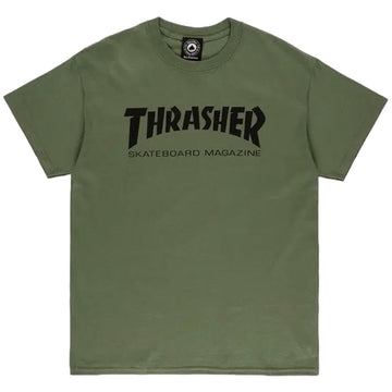 thrasher maglietta uomo verde