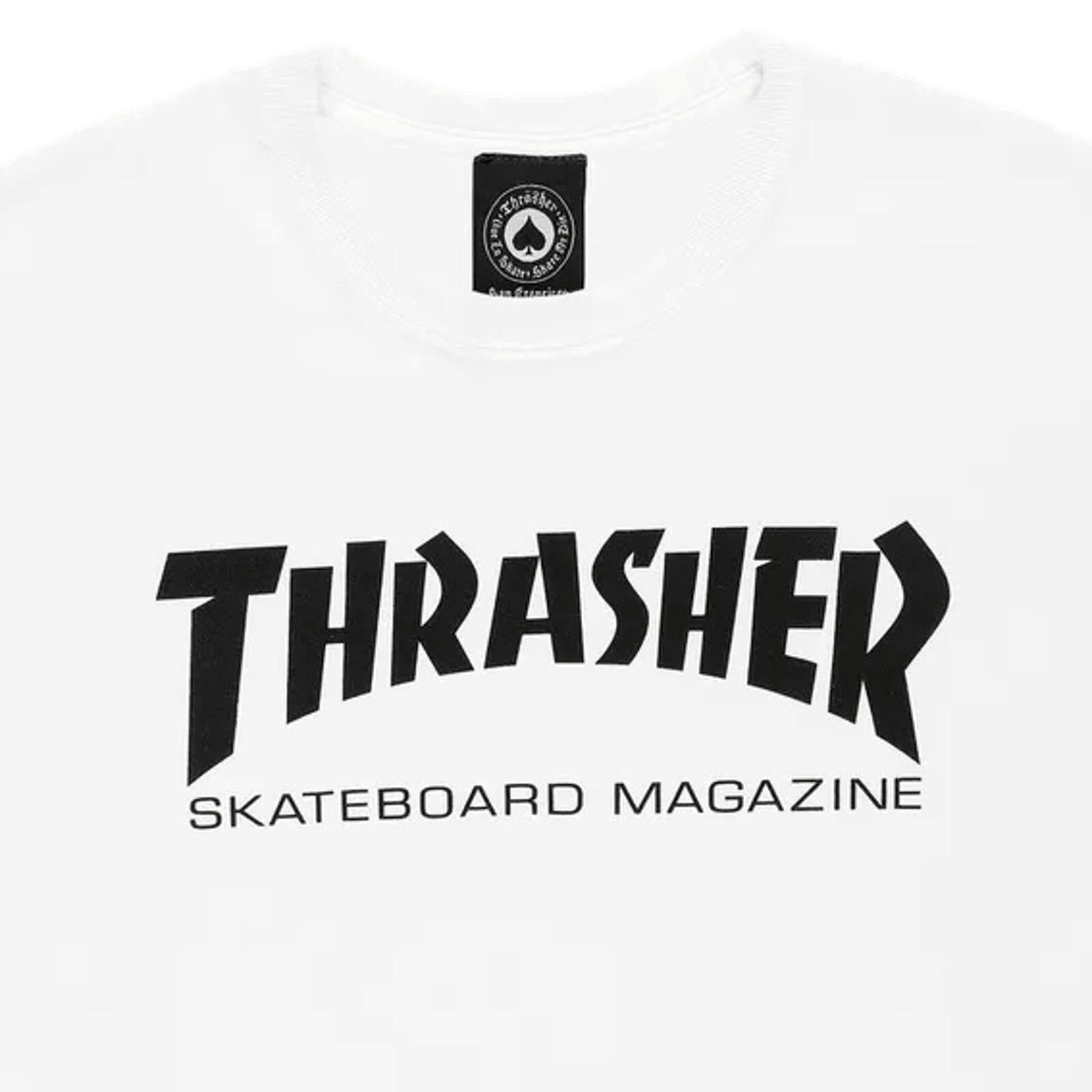 thrasher maglietta bianca