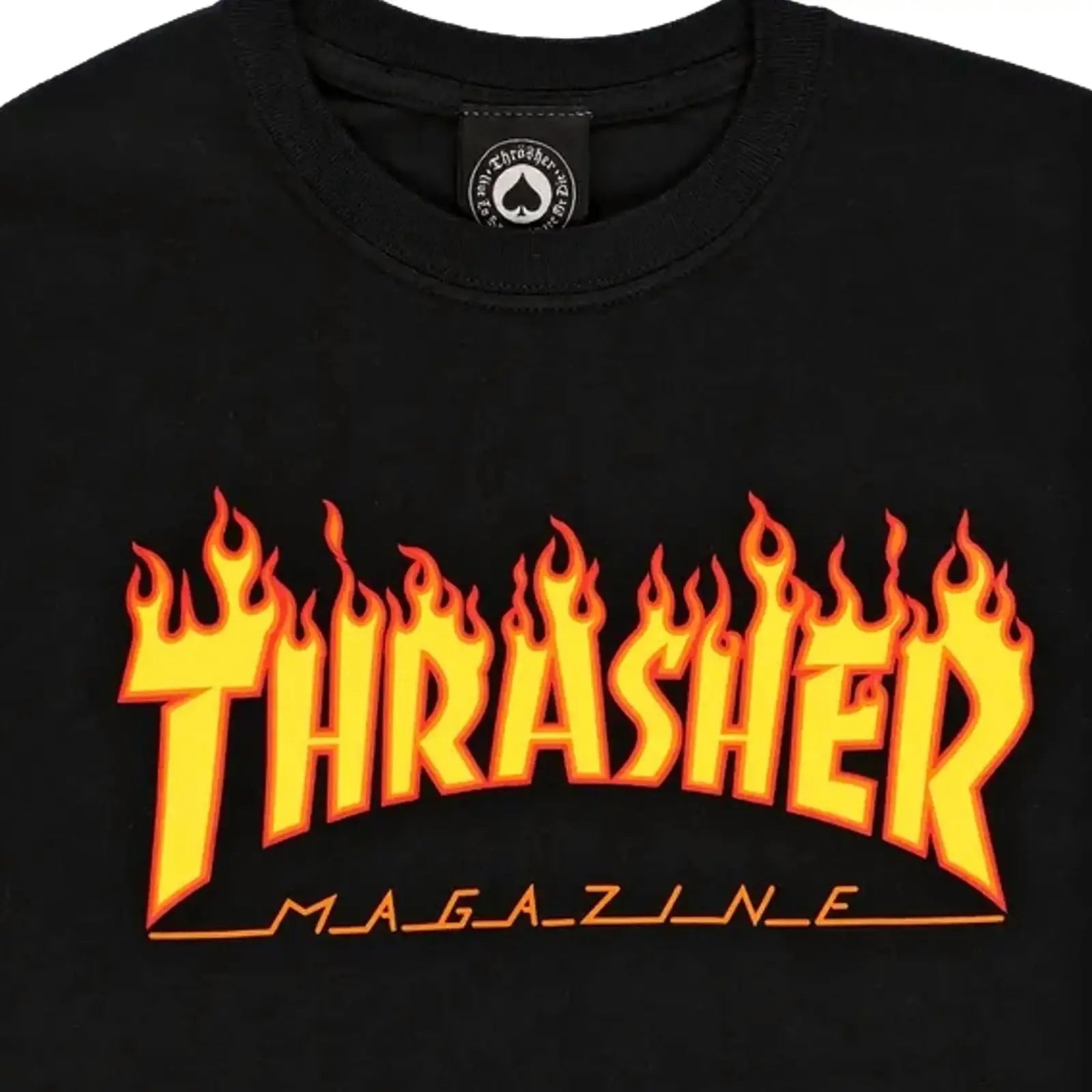 thrasher flame black