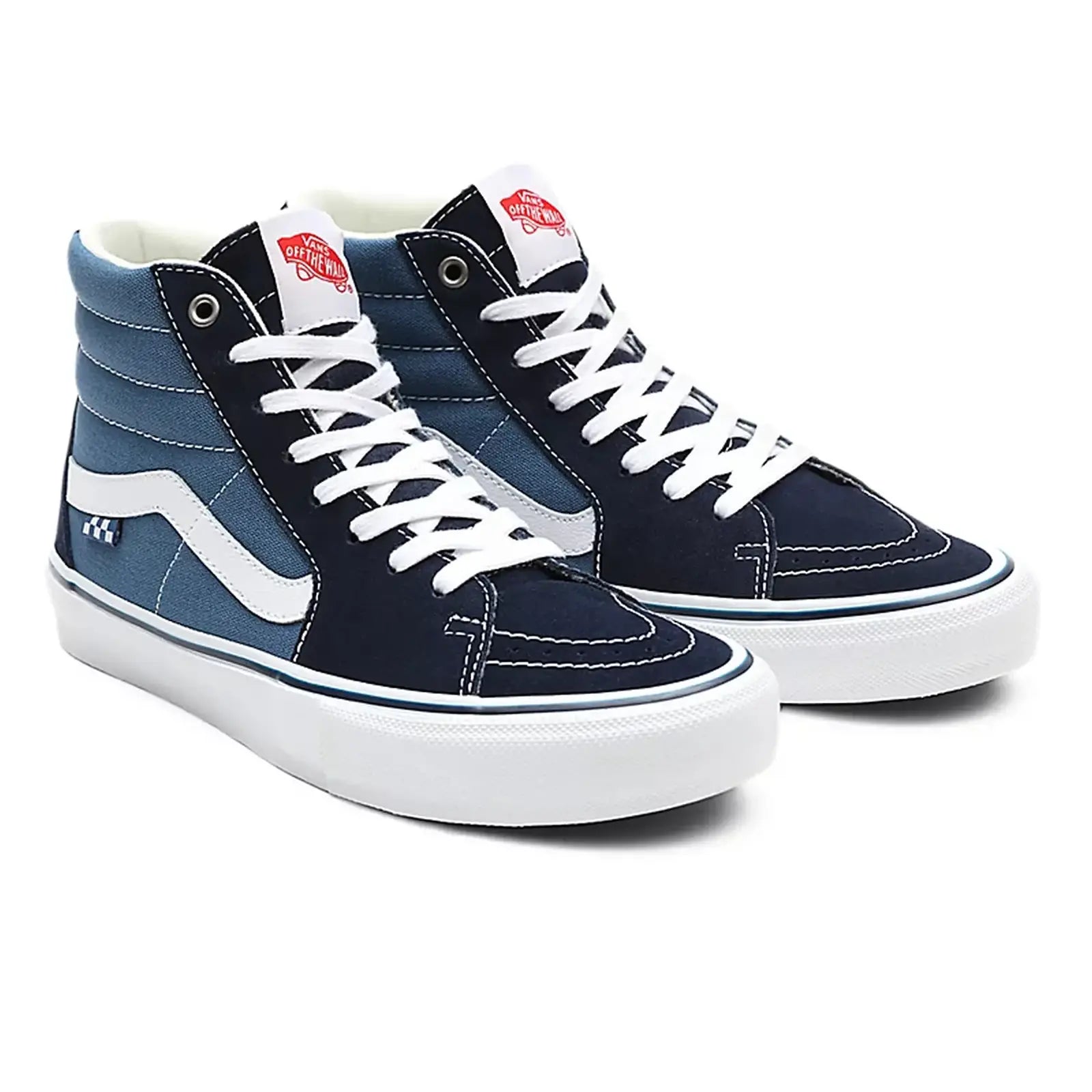 Vans Sk8 Hi Skate Scarpa Navy White