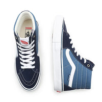 Vans Sk8 Hi Skate Scarpa Navy White