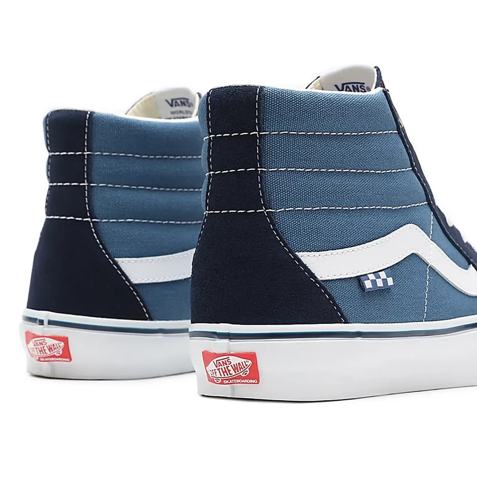 Vans Sk8 Hi Skate Scarpa Navy White