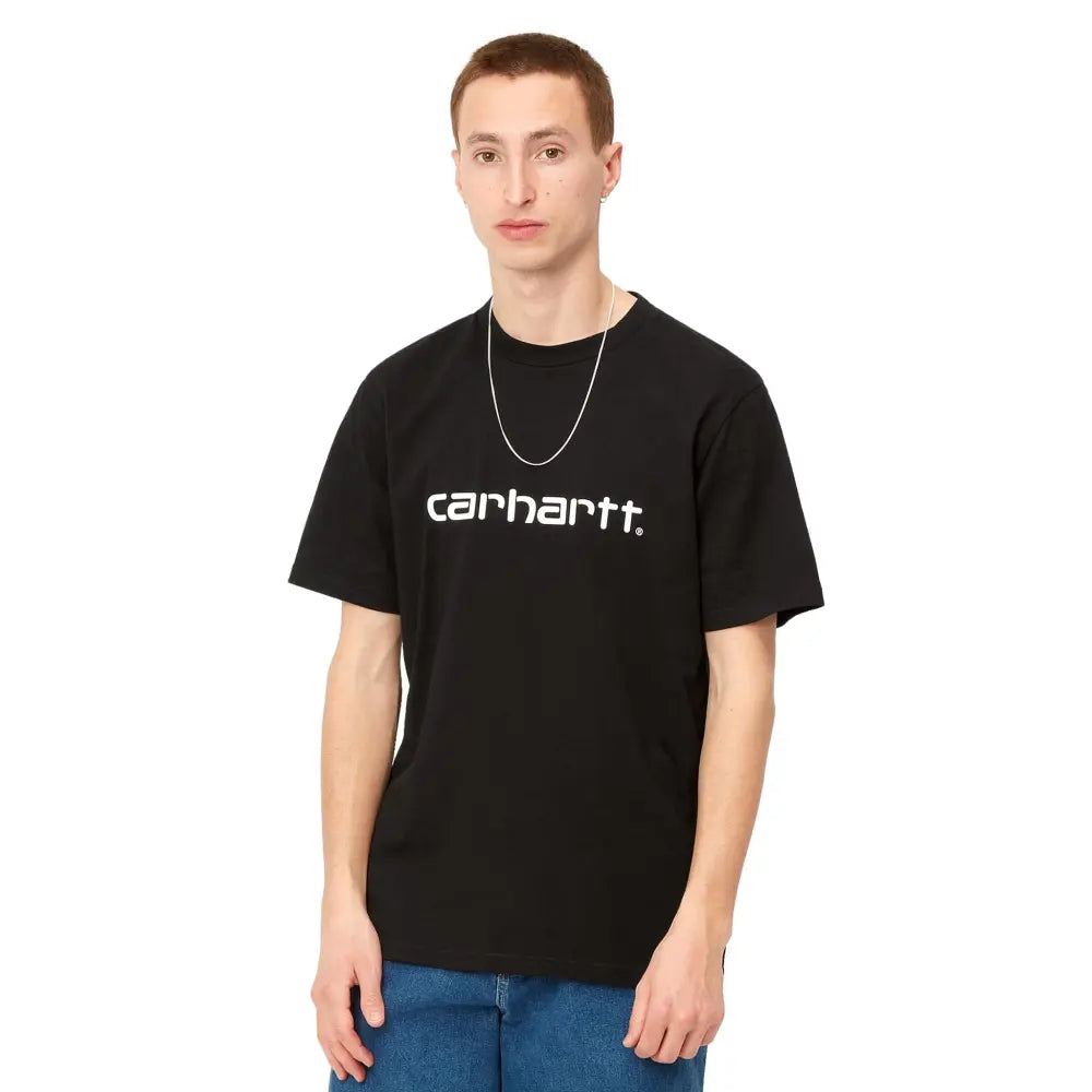 Carhartt Maglietta Nera S/S Script
