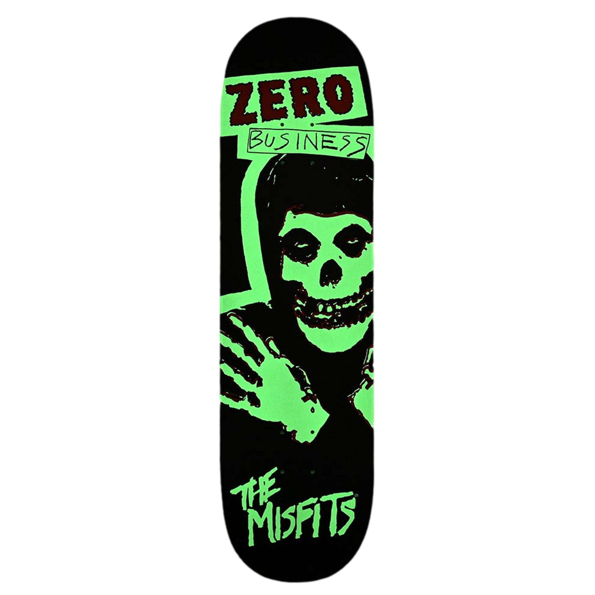 Zero Skateboard Misfits - Zero Business deck Glow
