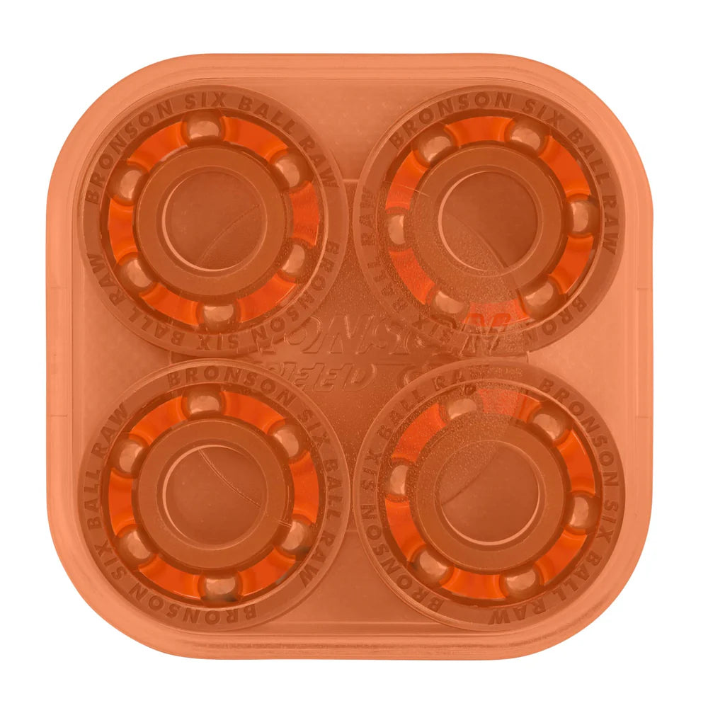 Bronson 6-Ball RAW Skateboard Bearings