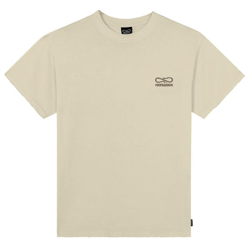 Propaganda Logo Embroidery TEE Beige