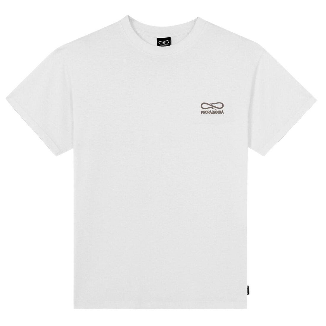 Propaganda Logo Embroidery TEE White