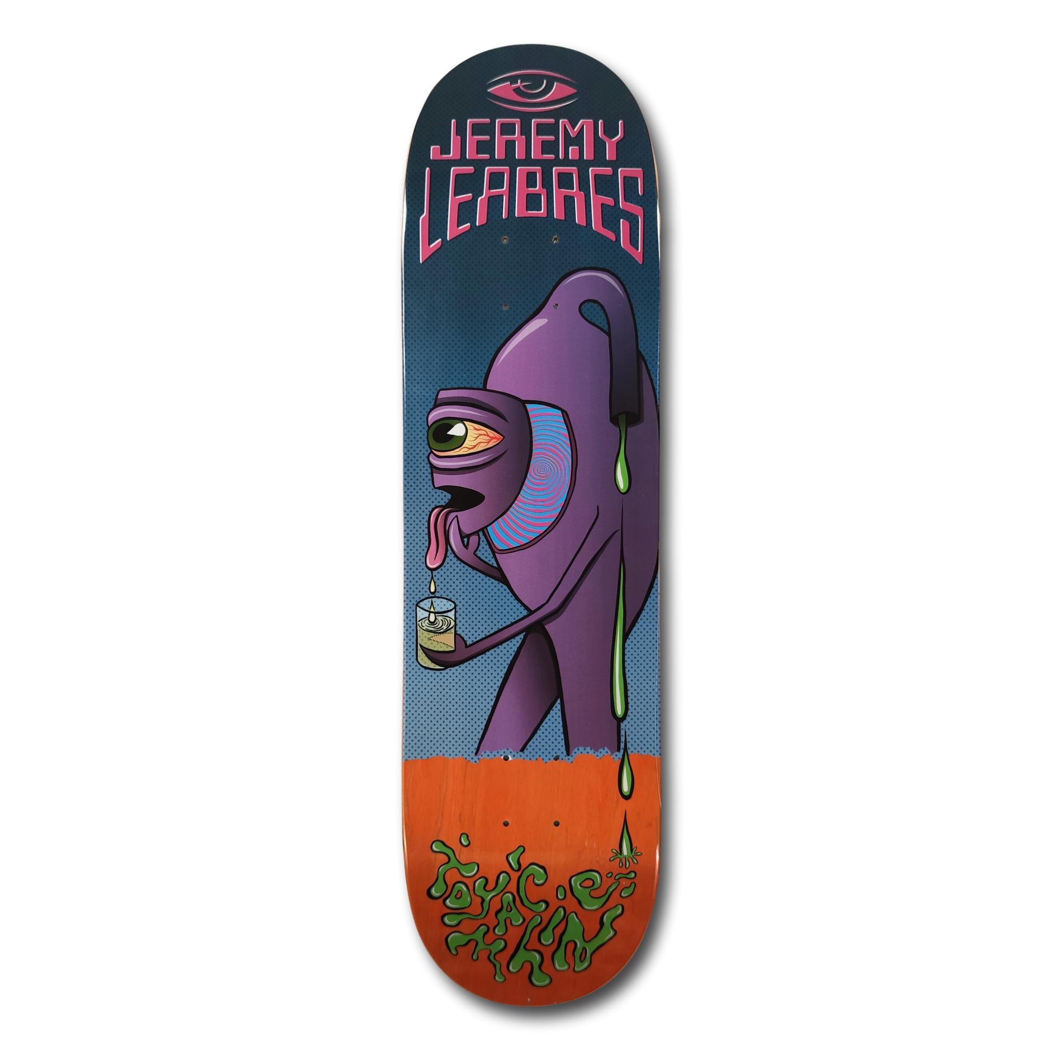 TOY MACHINE JEREMY LEABRES FACE OFF 8.38 DECK