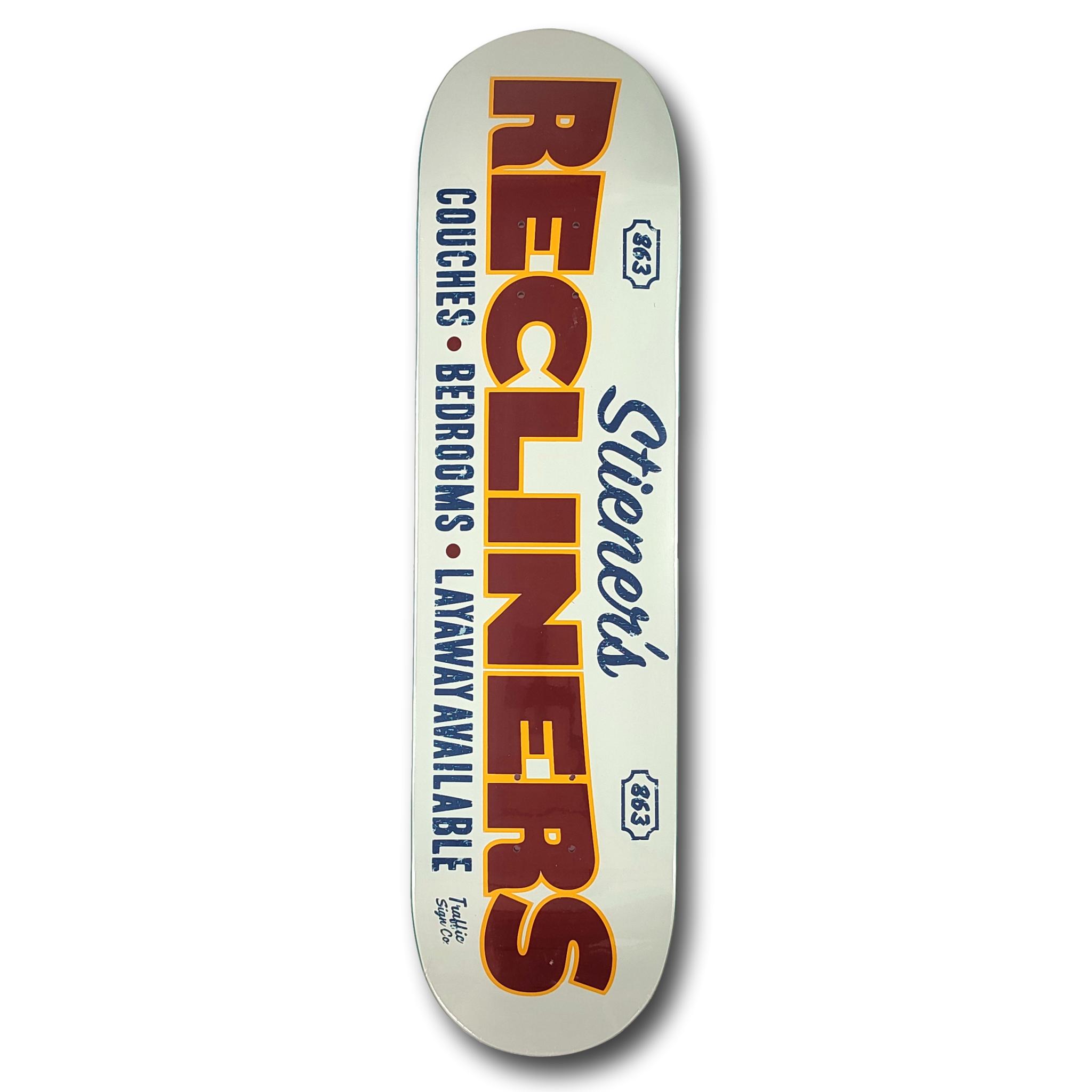 TRAFFIC SKATEBOARDS STIENER'S RECLINERS DECK 8.0