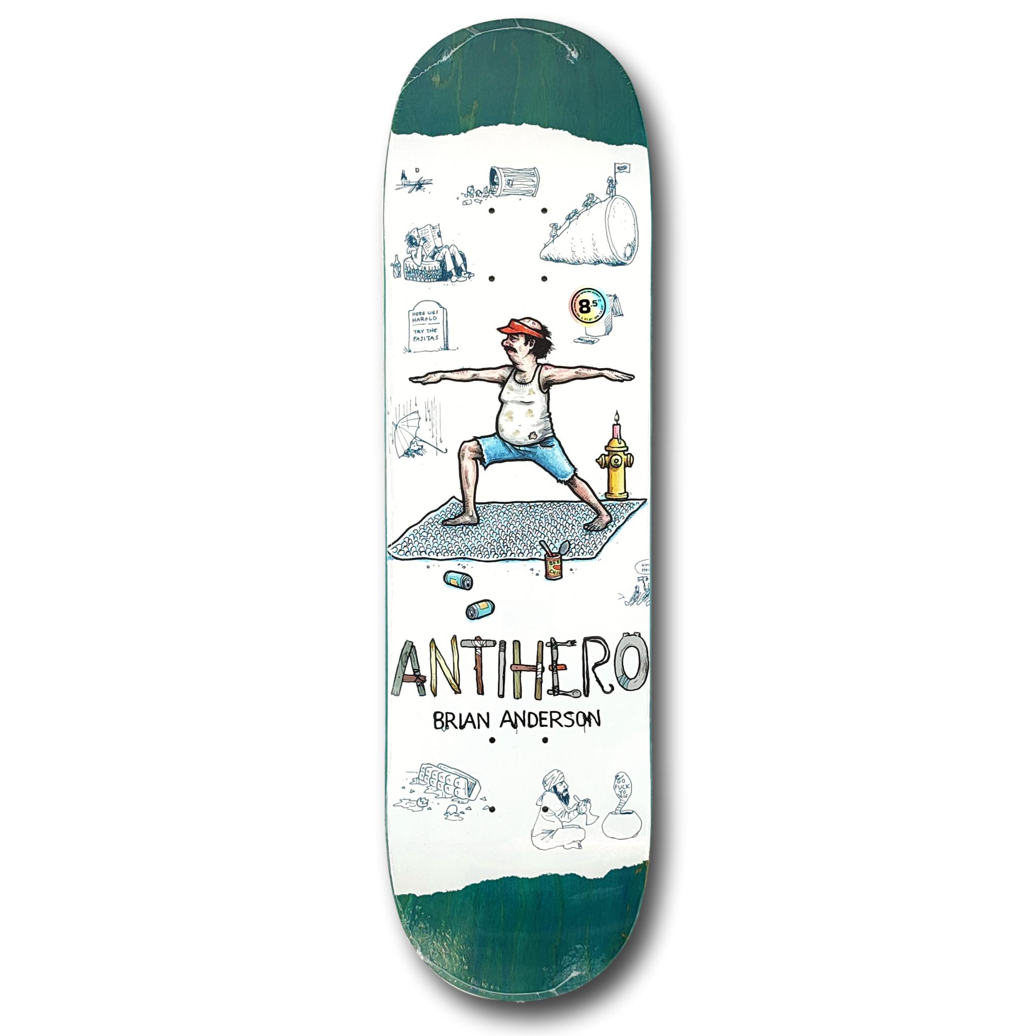 ANTI HERO SKATEBOARDS RECYCLING BRIAN ANDERSON DECK 8.5