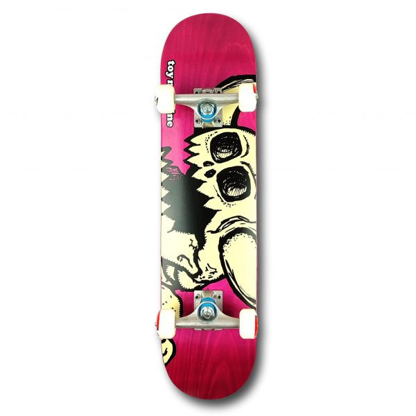 TOY MACHINE MINI VICE MONSTER SKATEBOARD COMPLETO PINK 7.375"