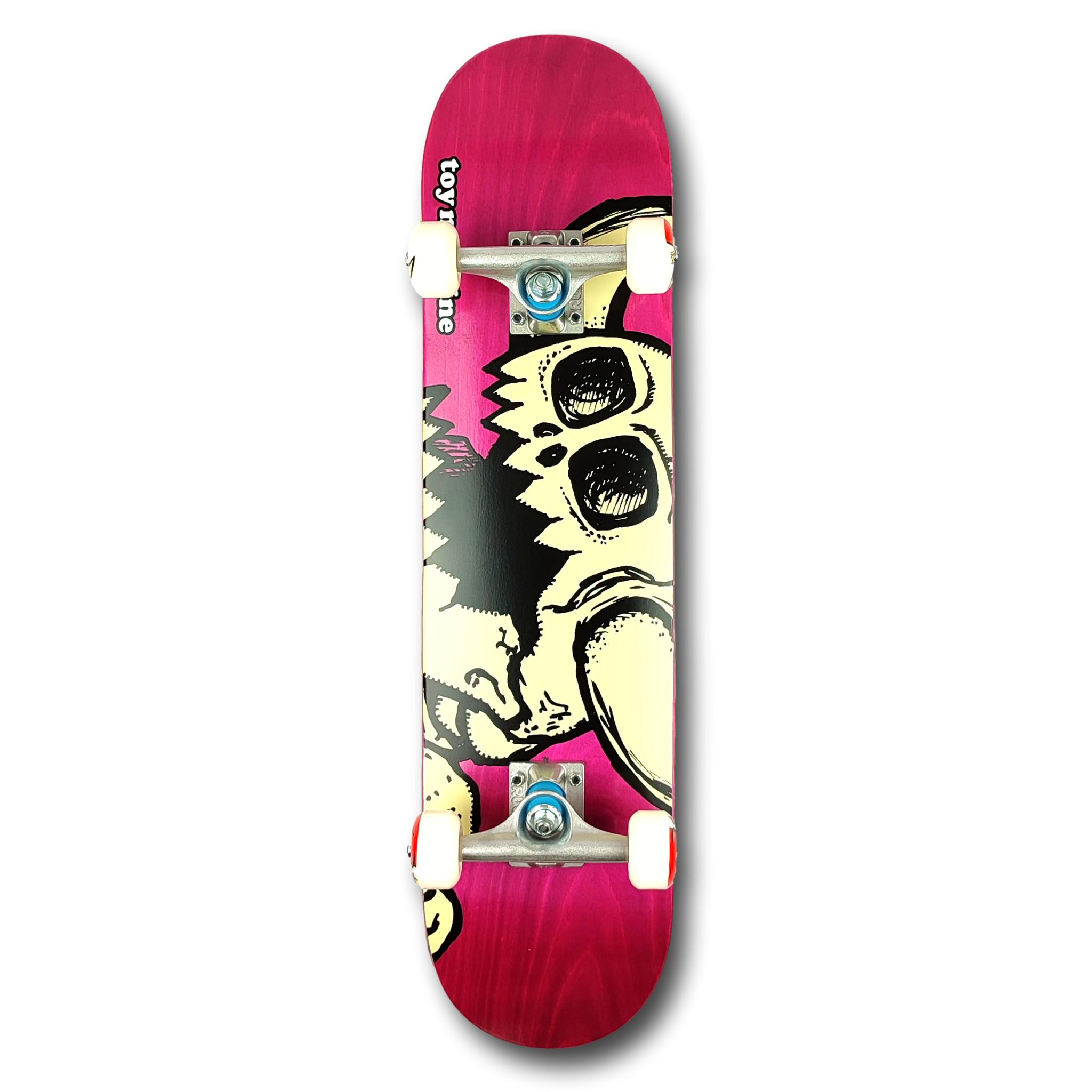 TOY MACHINE MINI VICE MONSTER SKATEBOARD COMPLETO PINK 7.375