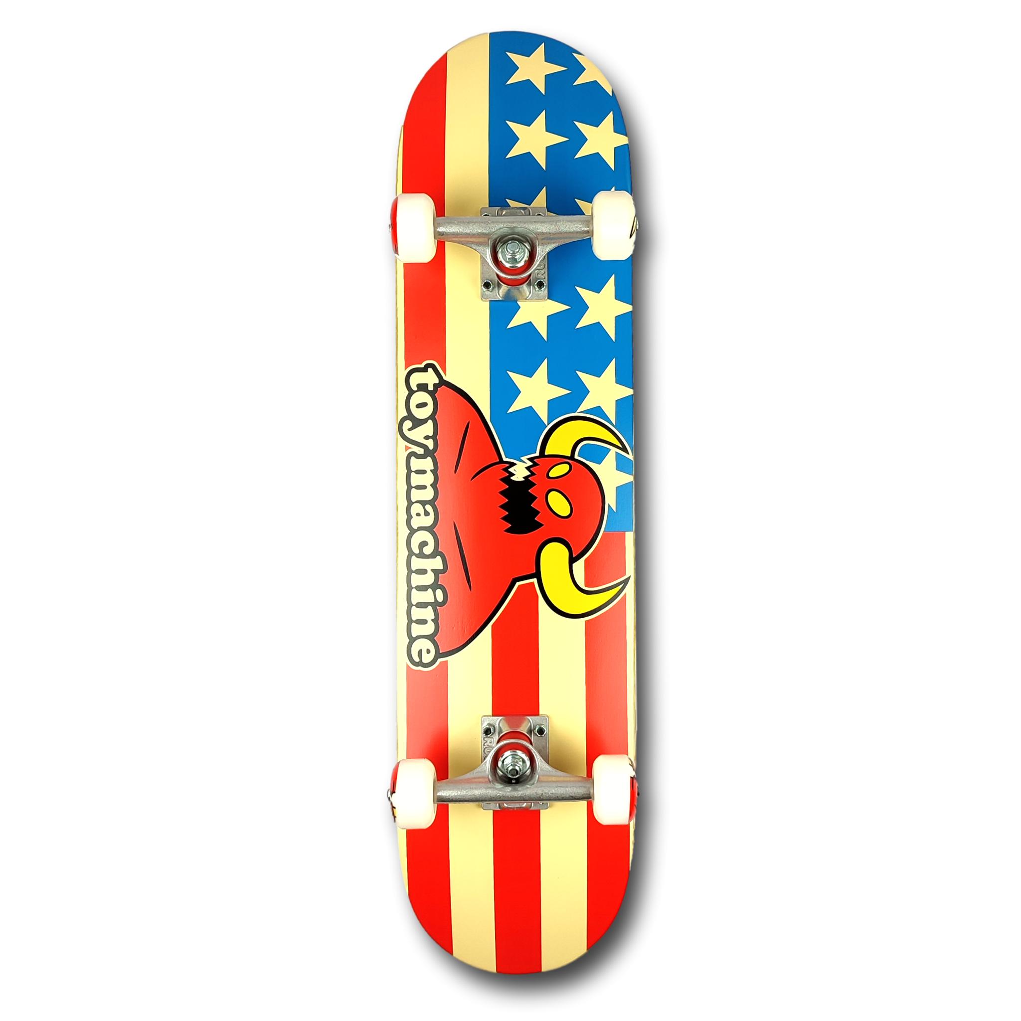 TOY MACHINE AMERICAN MONSTER SKATEBOARD COMPLETO 7.75