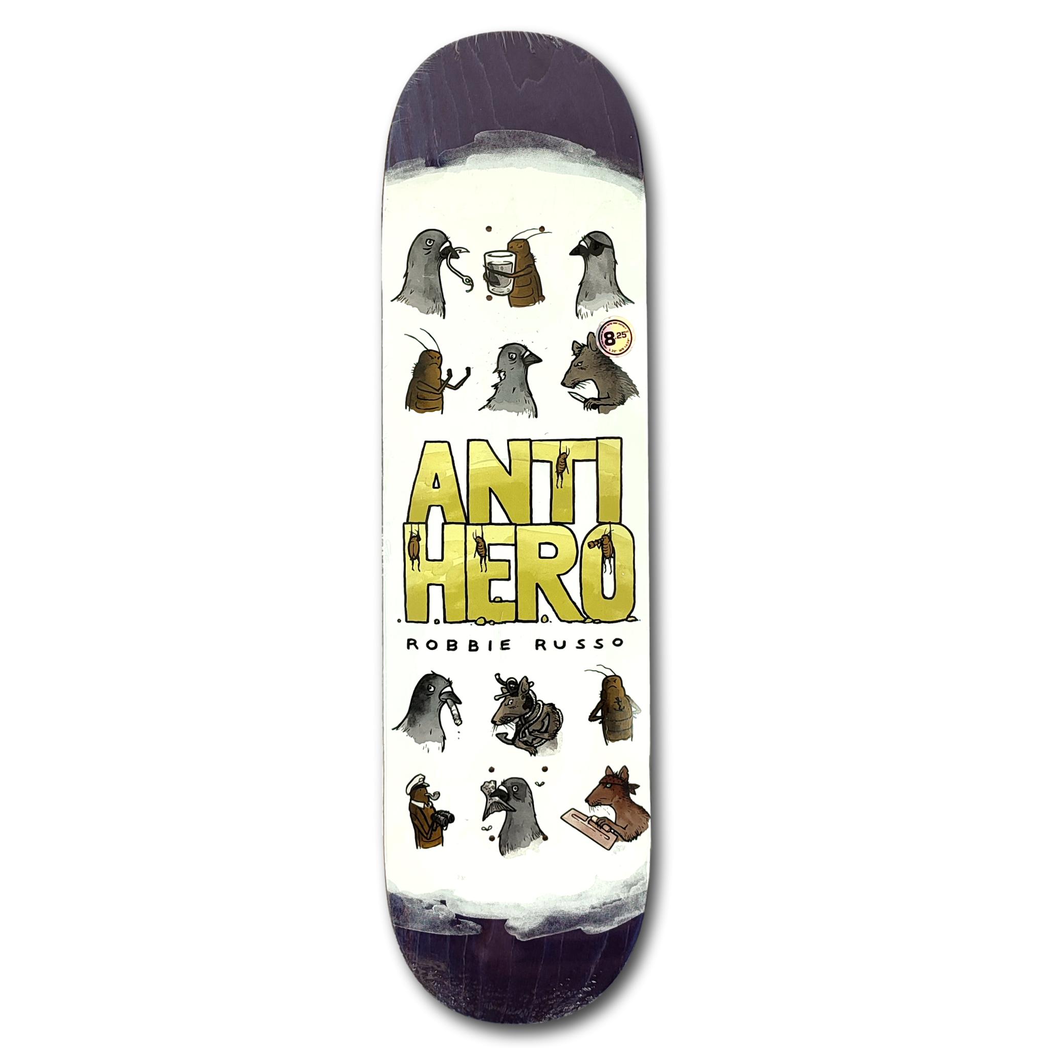 ANTI HERO SKATEBOARDS RUSSO USUAL SUSPECT DECK 8.25