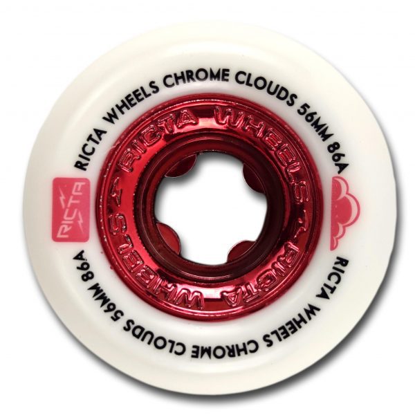RICTA CHROME CLOUDS RED 56MM 86A WHEELS