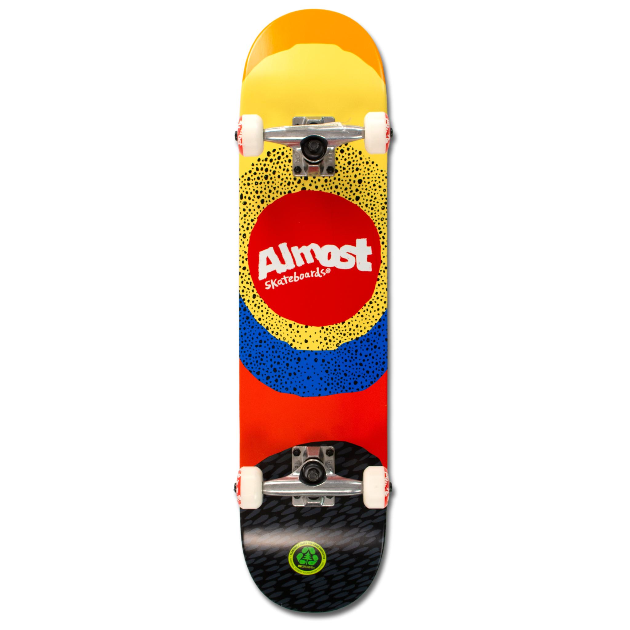 Almost radiate yellow skateboard completo 7.5