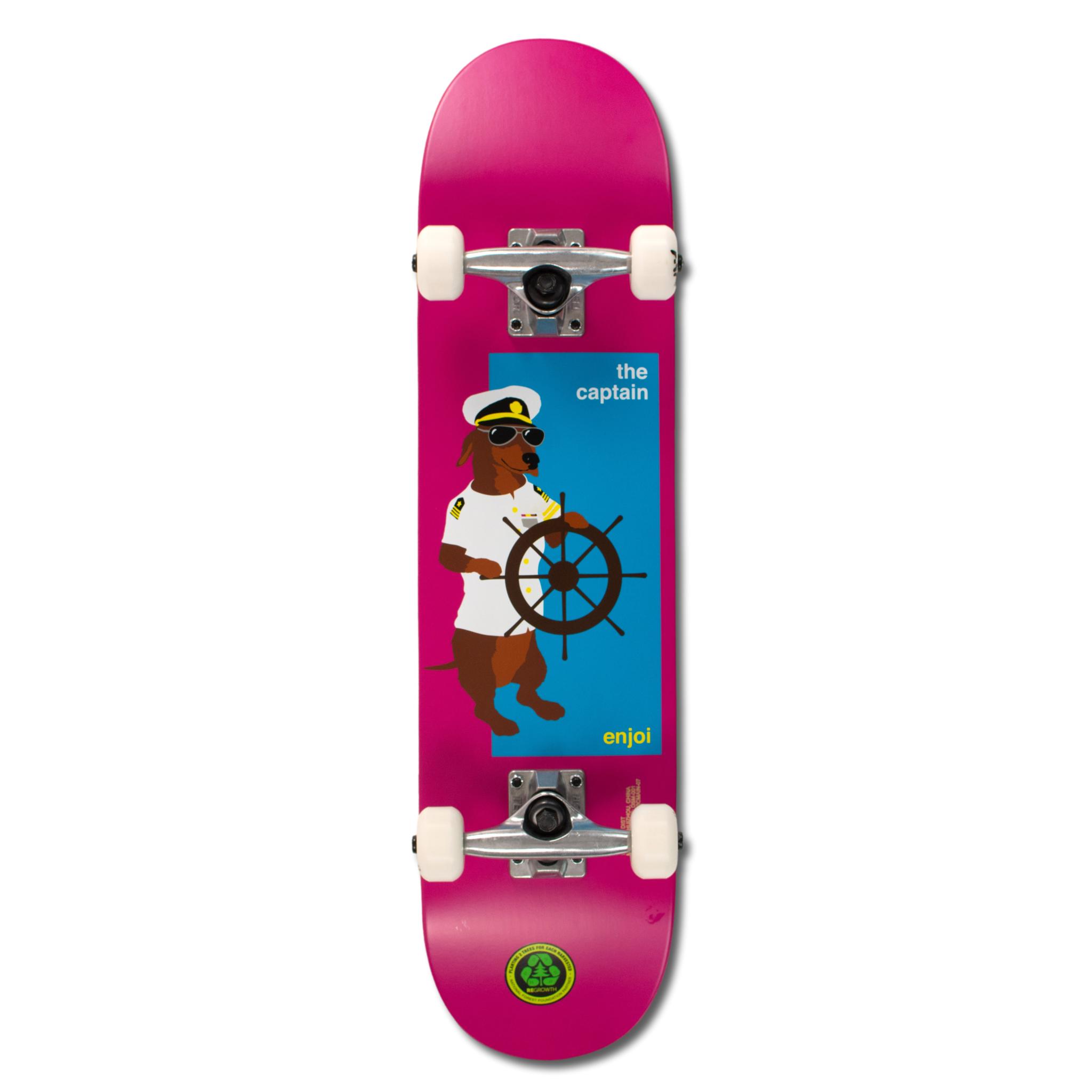 Enjoi The Capitan skateboard completo pink 7.25