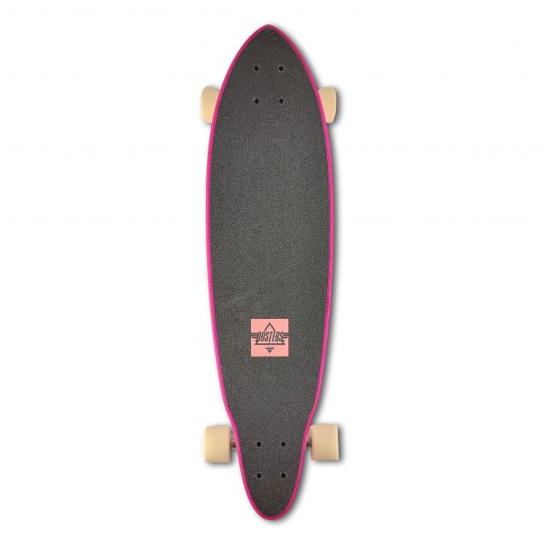 Dusters culture pink yellow longboard 33"