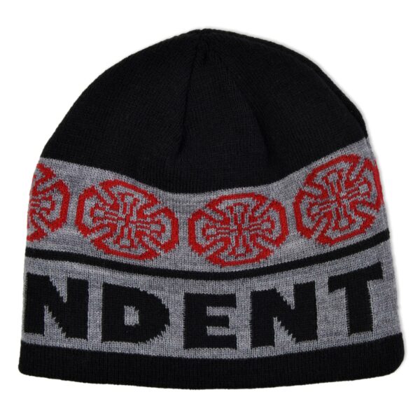 INDEPENDENT WOVEN CROSSES BEANIE BLACK