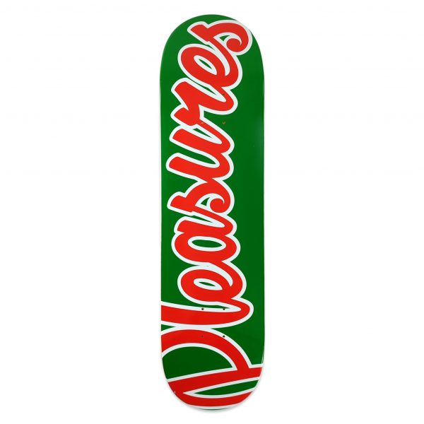 Pleasures Skateboards Tavola Green Classic Logo 8.25"