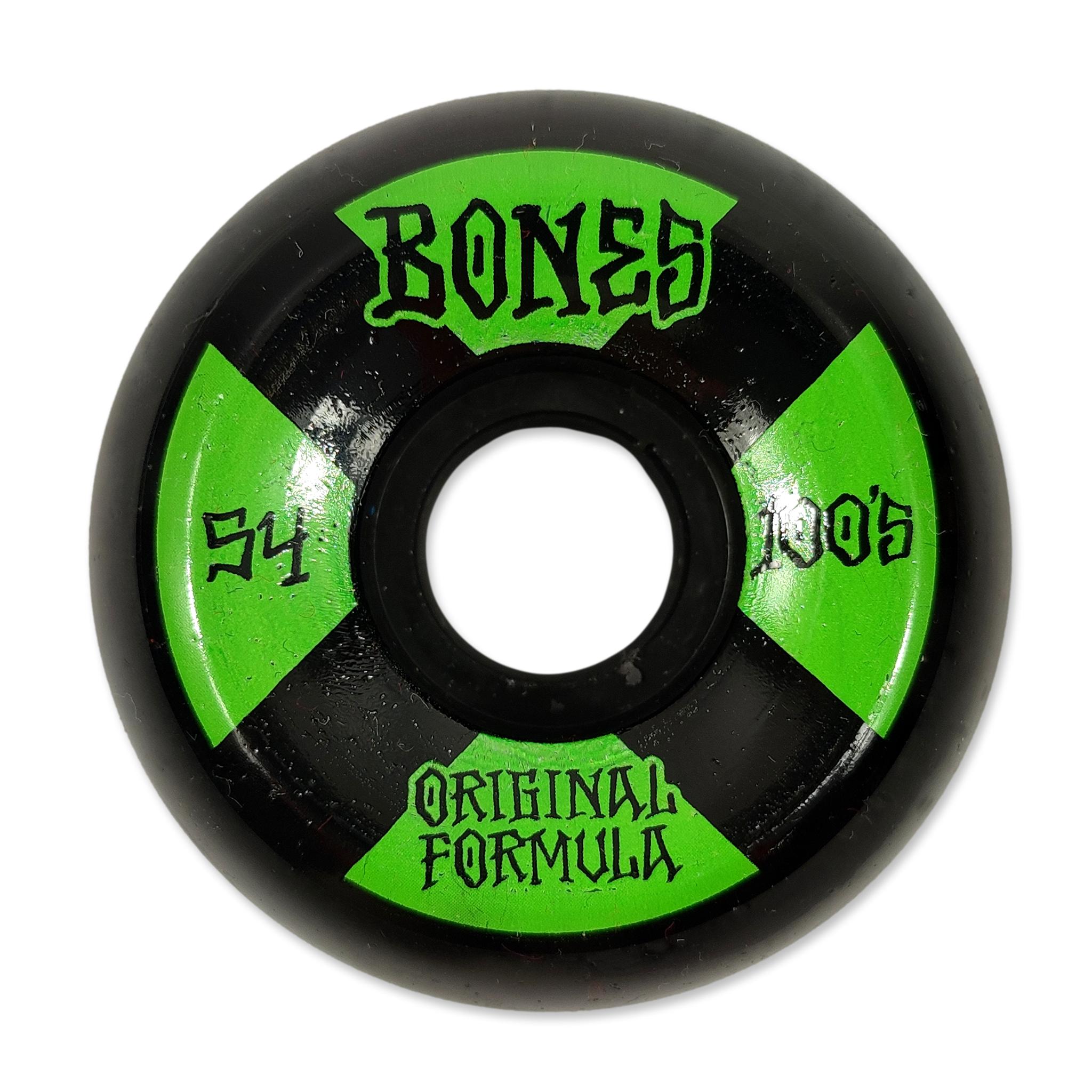 Rodas de skate Bones 100 54 mm brancas Og Formula V5
