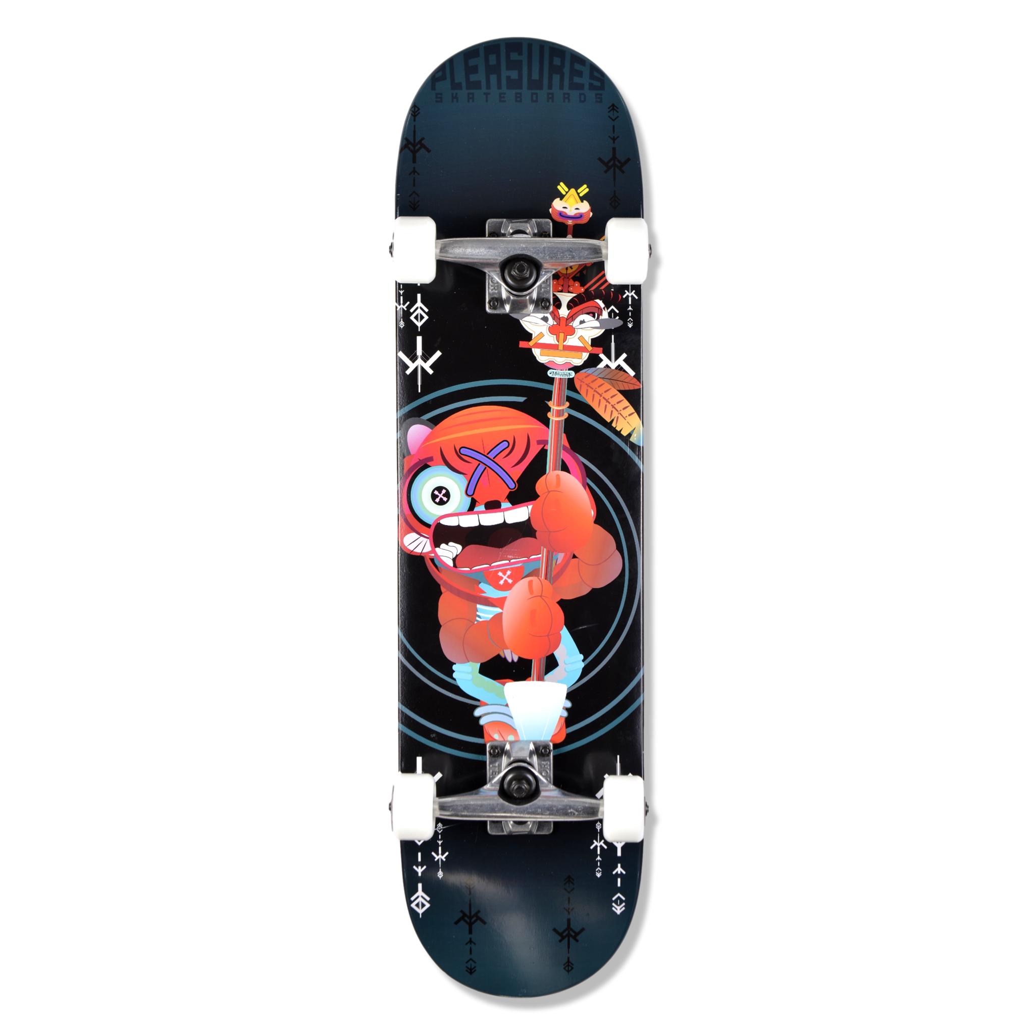 Skateboard SULOV Top Completo Per Bambini E Ragazzi | Tavola In Acero 31x8 Pollici, Ruote PVC 54mm, Portata 65kg, Bianco