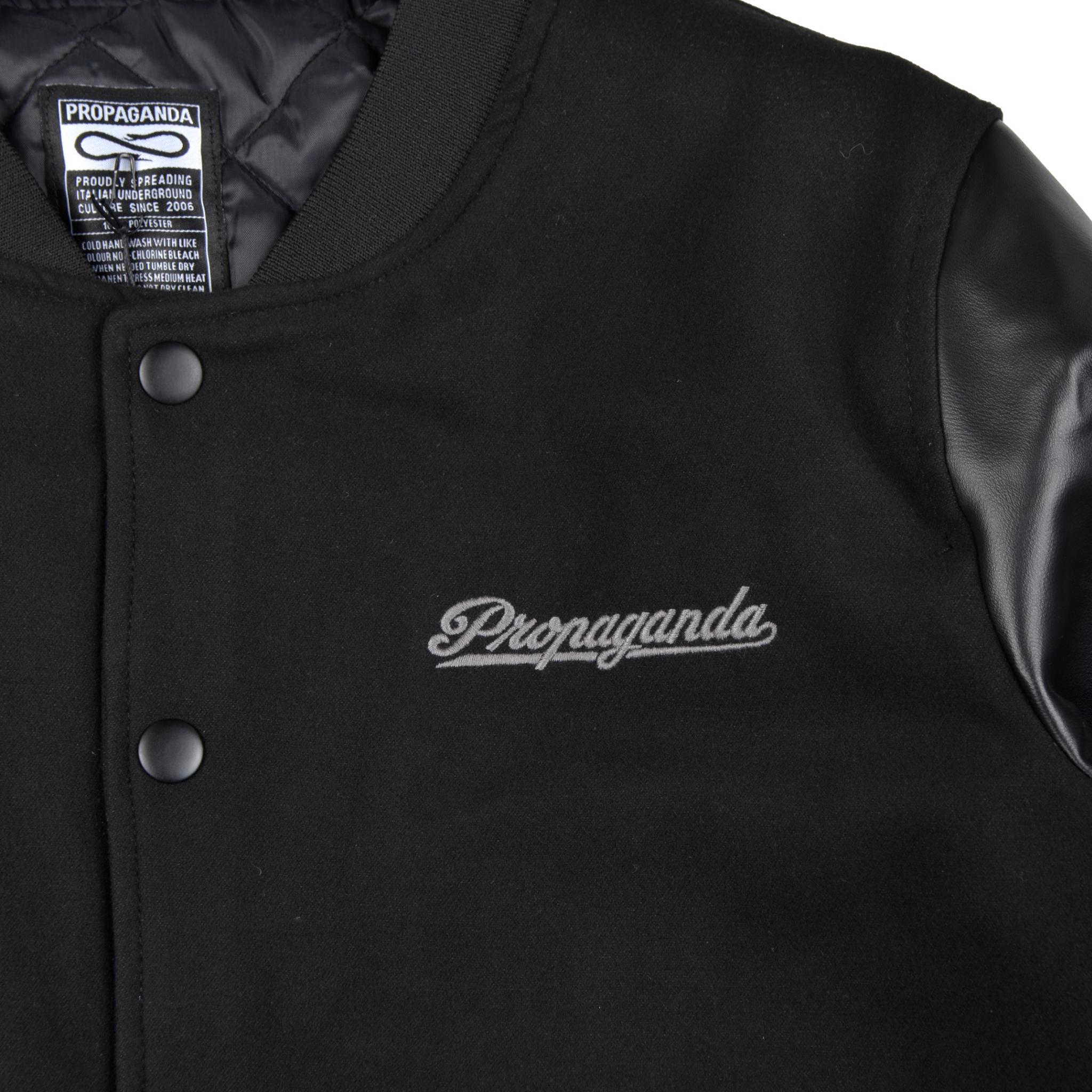 PROPAGANDA BASEBALL VARSITY JACKET BLACK