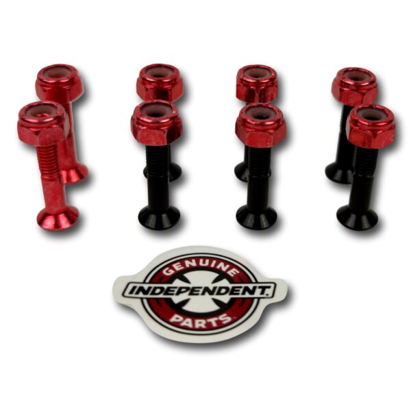 INDEPENDENT VITI SKATEBOARD CROSS BOLTS RED PHILLIPS 1"