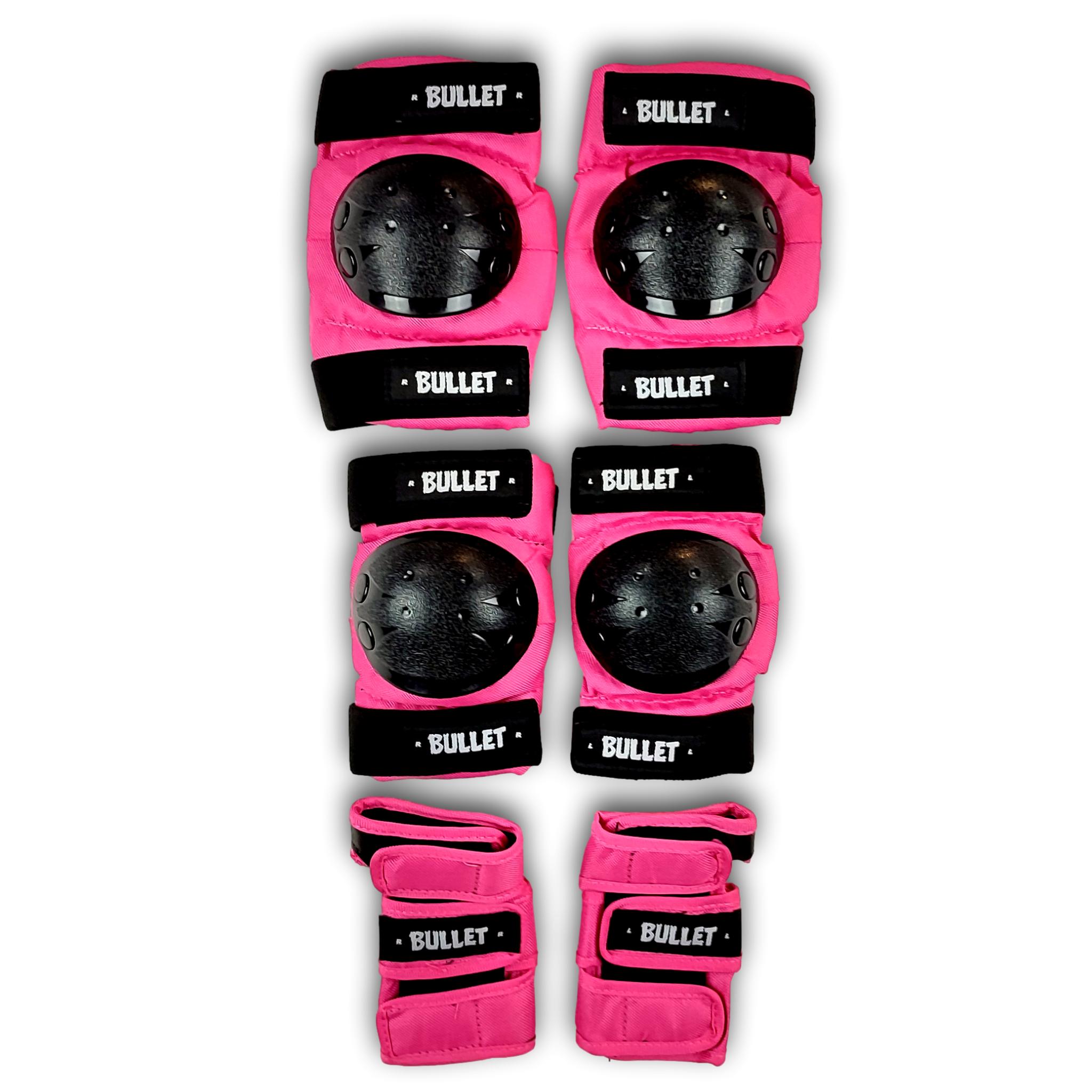 BULLET SAFETY GEAR PINK COMBO PADSET JR
