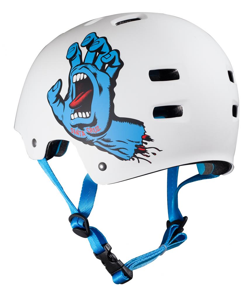 Bullet casco Screaming Hand adult L/XL 58-61 matt white