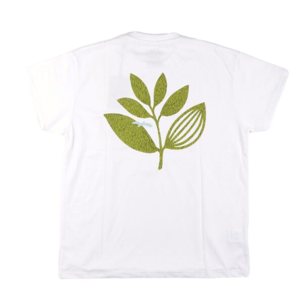 Magenta Grass Plant Tee White