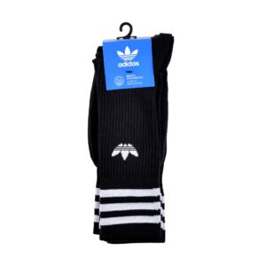 Adidas Solid Crew Black 3 Pack Socks