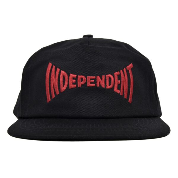 Independent Cap Spanning Snapback Black
