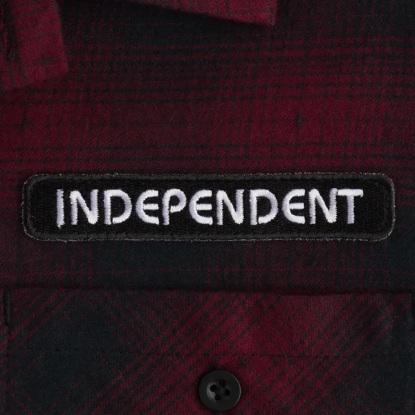 Independent Camicia Tilden Flannel Maroon