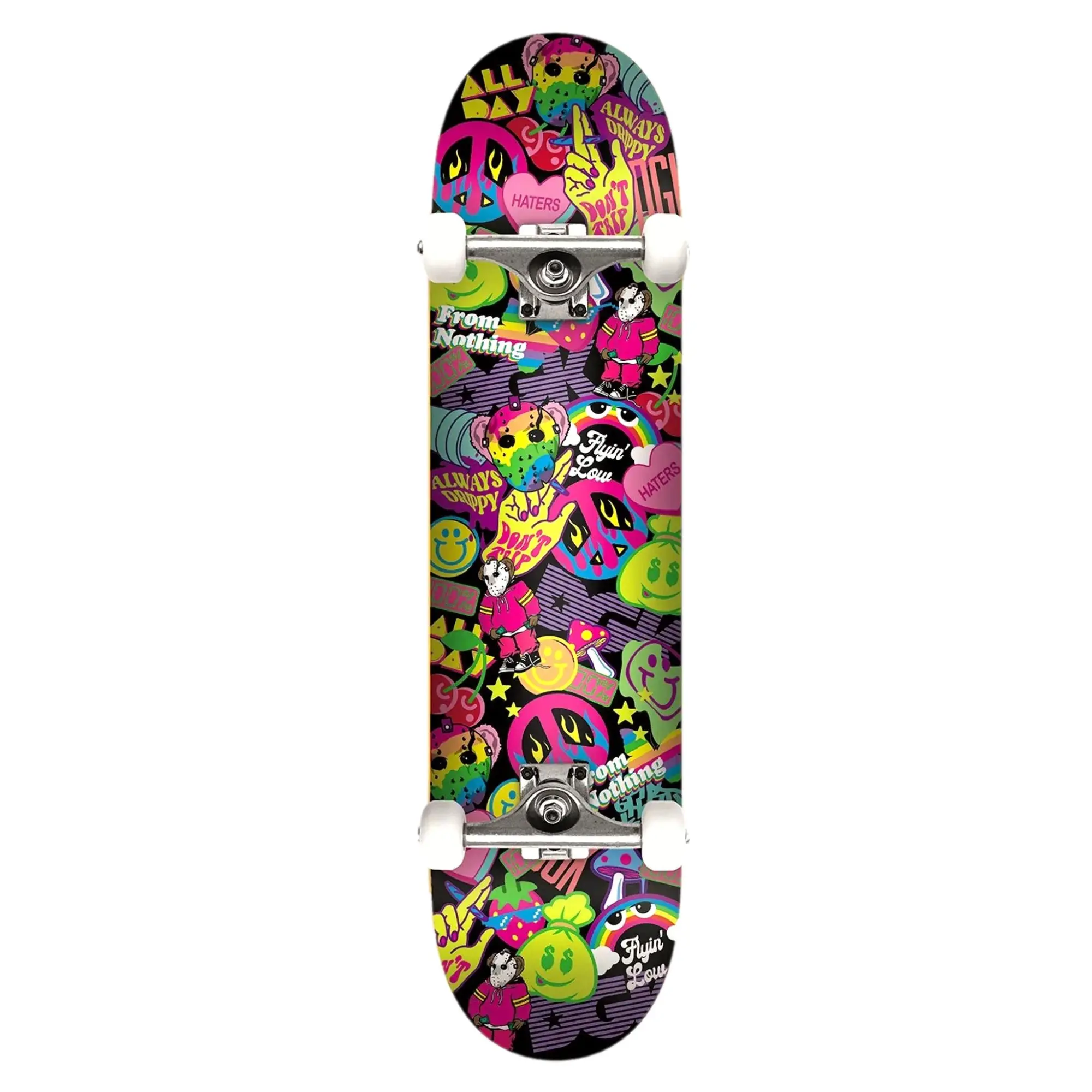 Dgk Day Glow Skateboard Completo 7.75