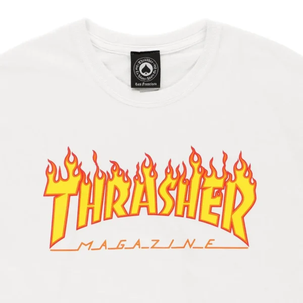 thrasher flame white