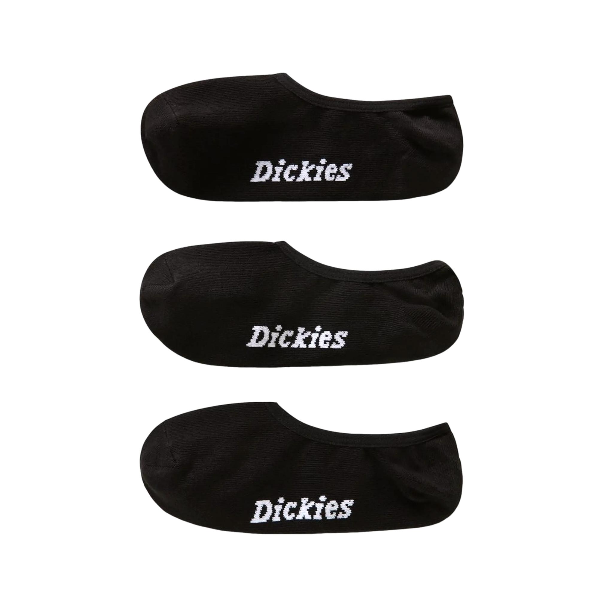 Dickies 3 Pack Calze Invisible Nero