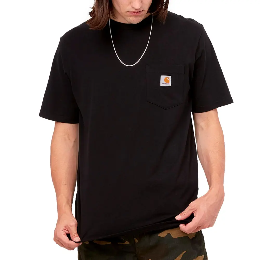 Maglietta Carhartt Black Pocket T Shirt