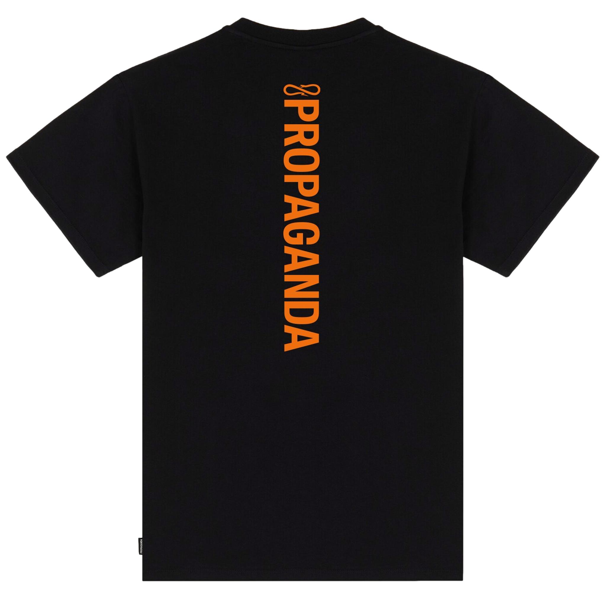 T Shirt Propaganda Vertical Logo Tee Black