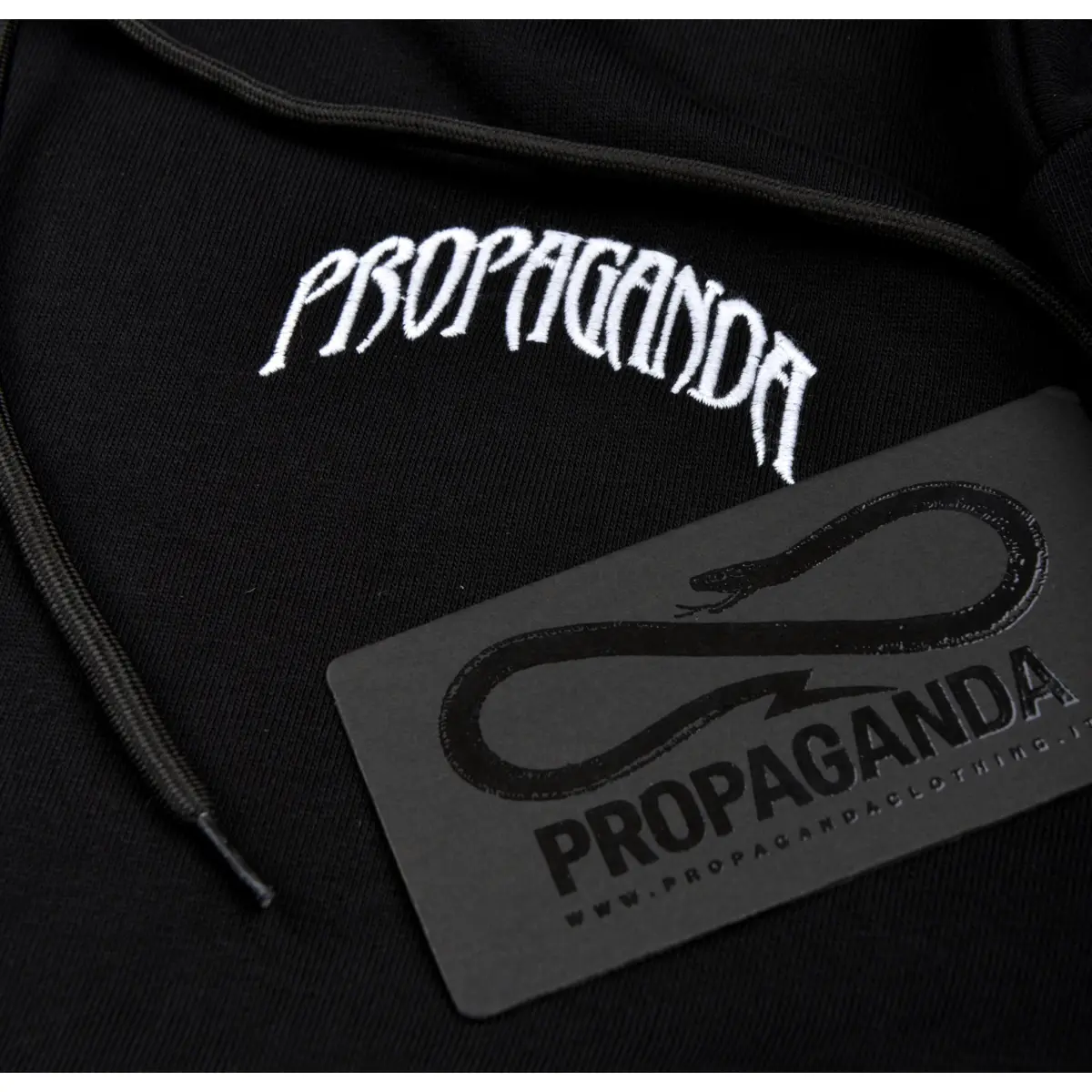 Propaganda Felpa Triangle Web hoodie Black